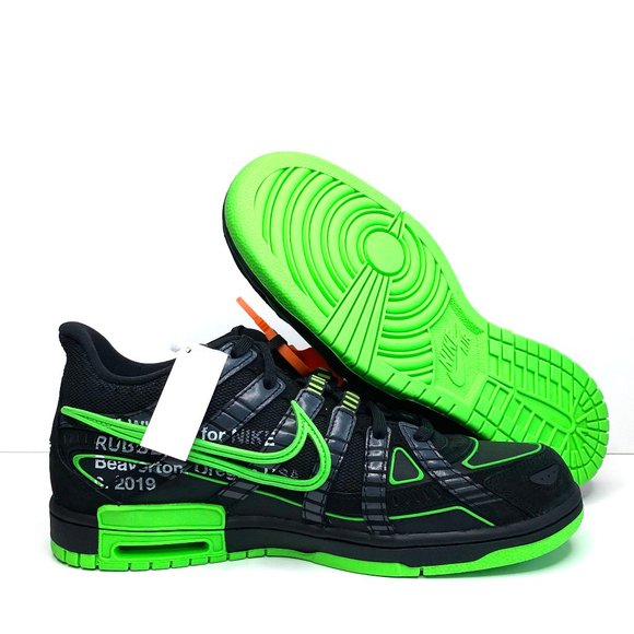 Nike | Shoes | Nike Air Rubber Dunk X Offwhite Green Strike | Poshmark